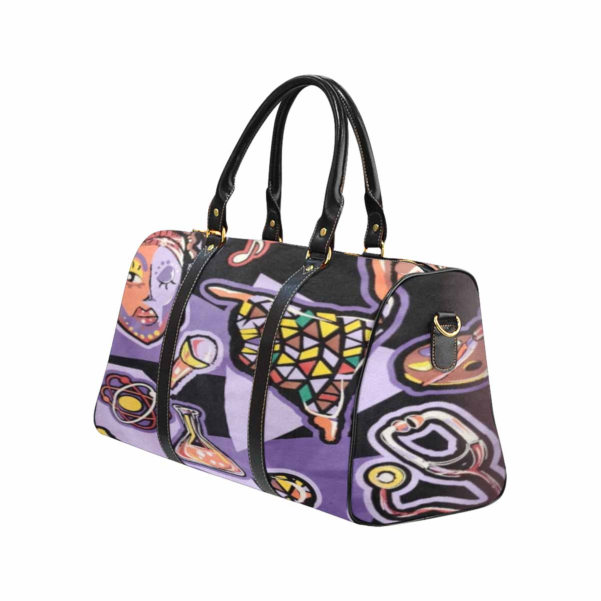 R&RH Purple Abstract Travel Bag