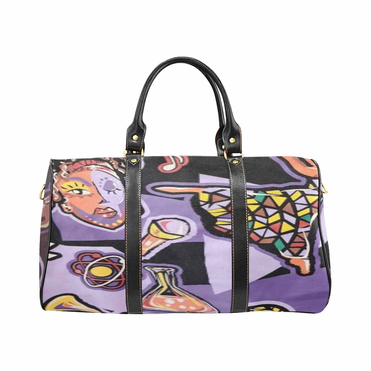 R&RH Purple Abstract Travel Bag