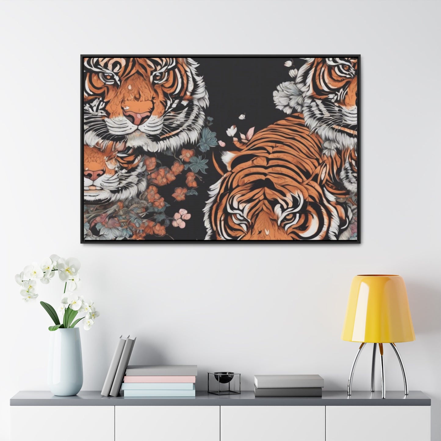 R&RH Vibrant Tiger Gallery Canvas Wrap - Nature-Inspired Wall Art for Home Décor