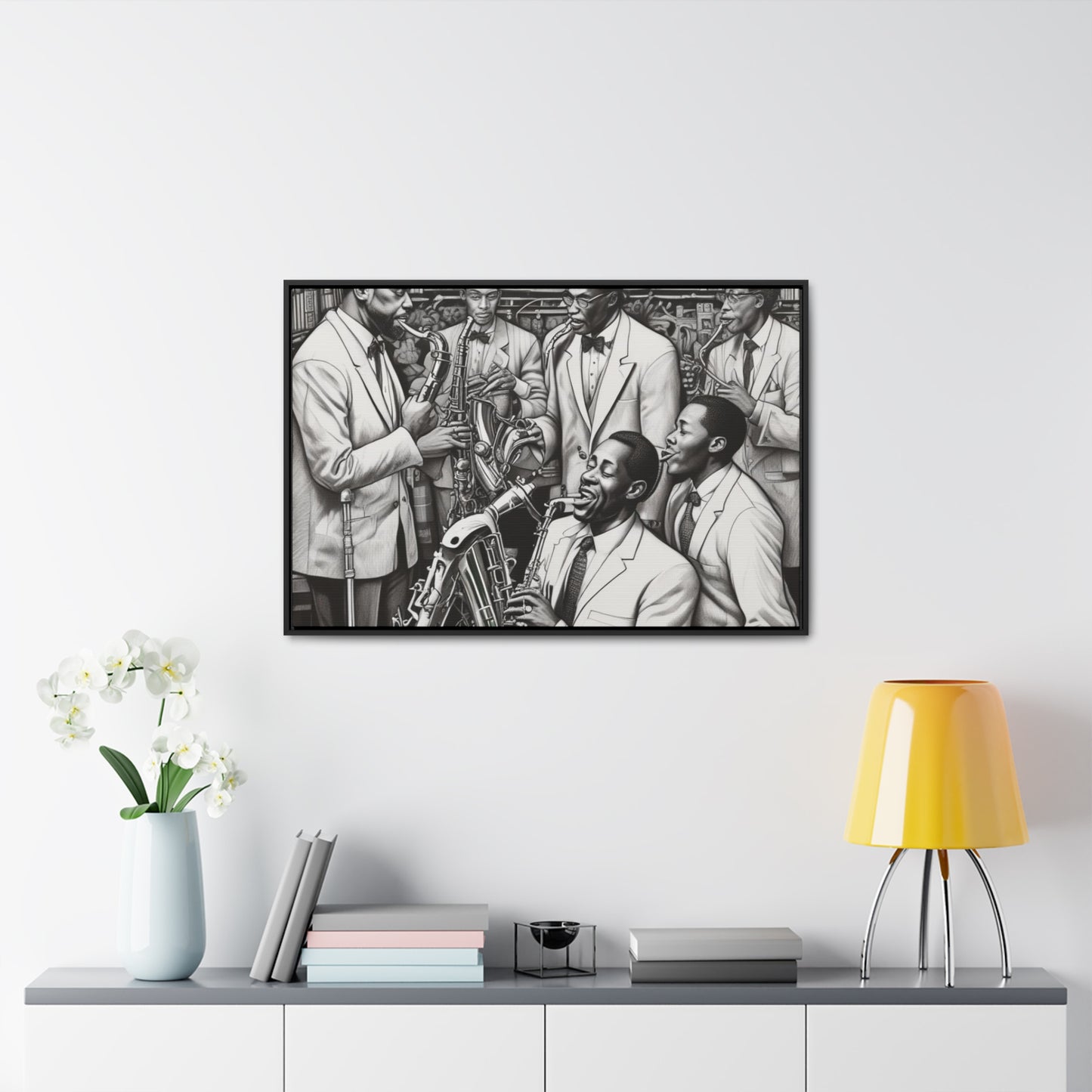 RRH Black/White Jazz Canvas