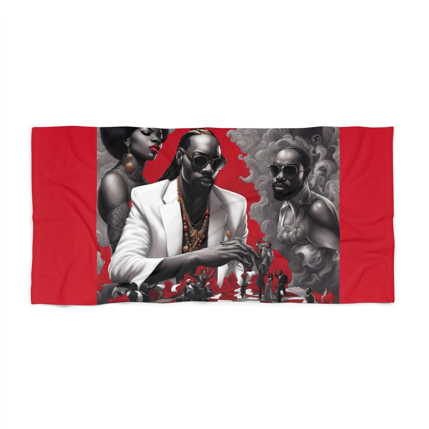 R&RH Red Beach Towel