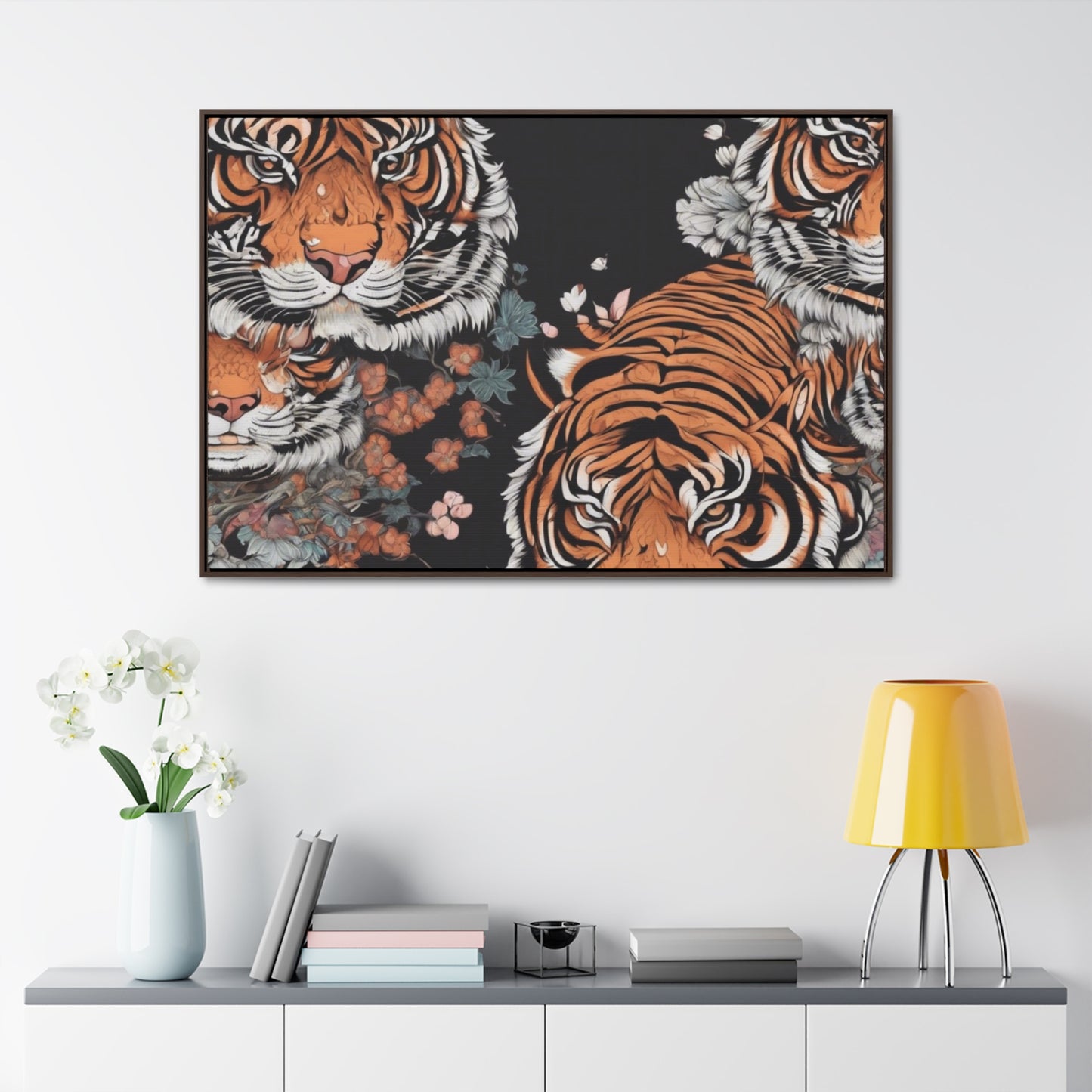 R&RH Vibrant Tiger Gallery Canvas Wrap - Nature-Inspired Wall Art for Home Décor