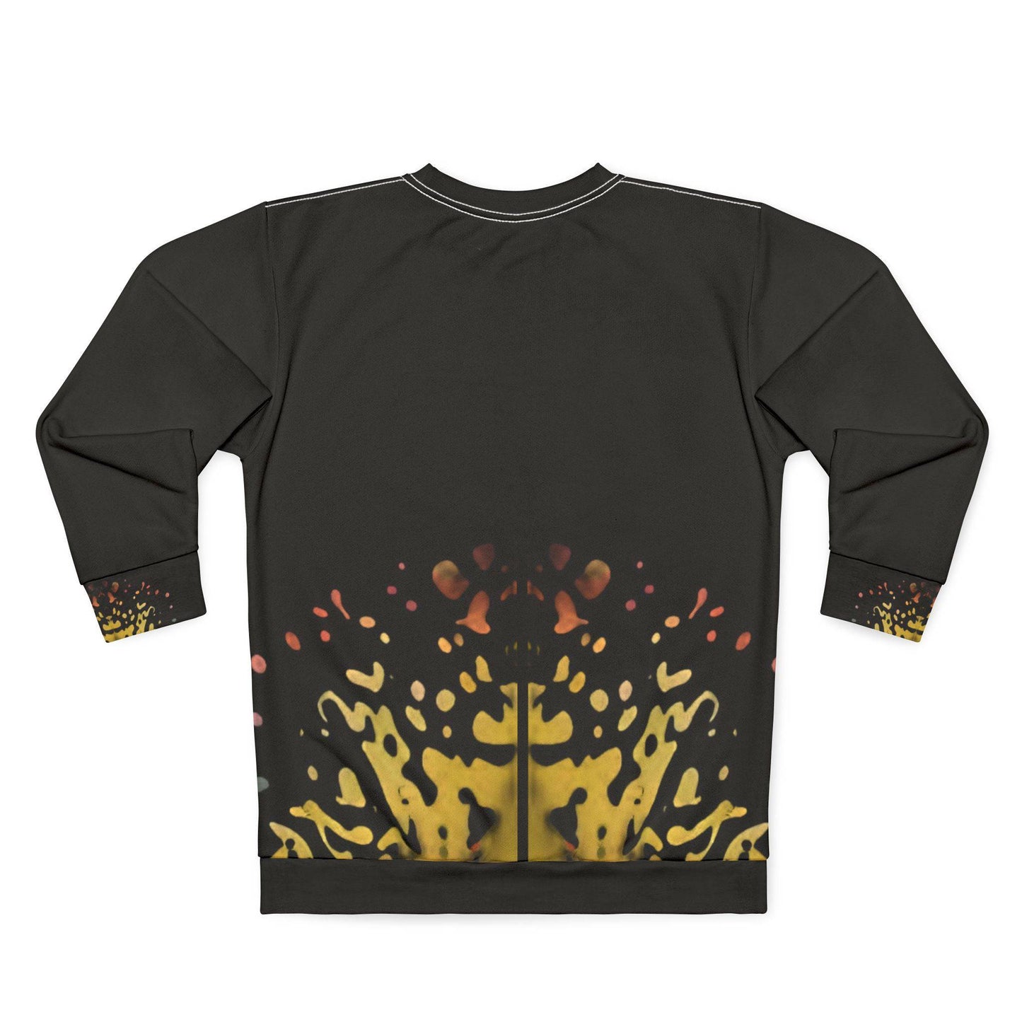 R&RH Abstract Art Unisex Black Sweatshirt - Unique Modern Design