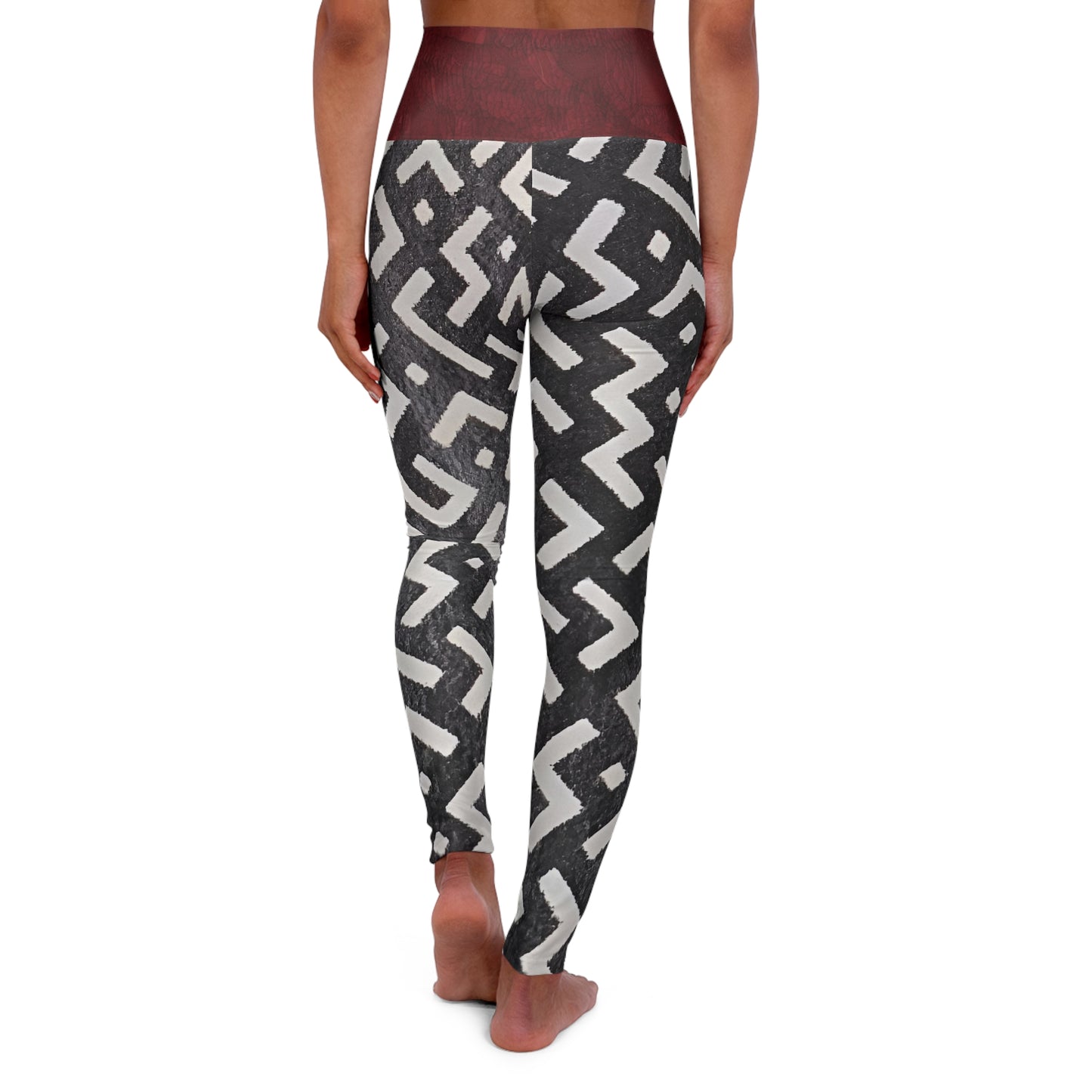 R&RH Black White Yoga Leggings