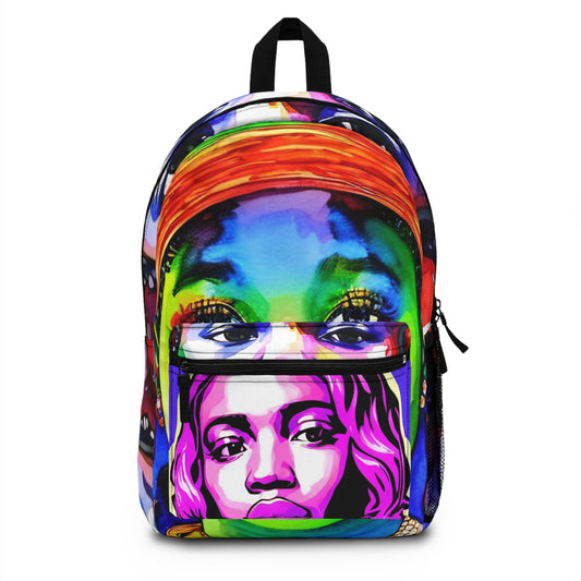 R&RH Graffitti Personal Purple Backpack