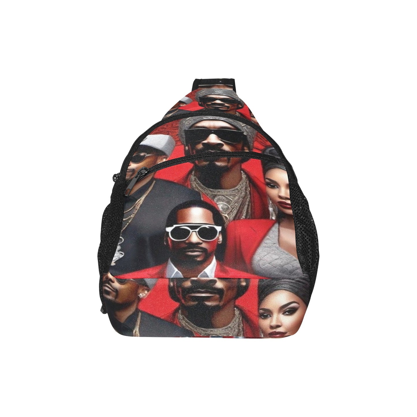 R&RH Red Caricature Red Chest Bag