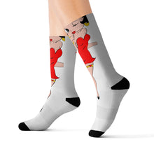 Load image into Gallery viewer, Betty Boop and Words Sublimation Socks
