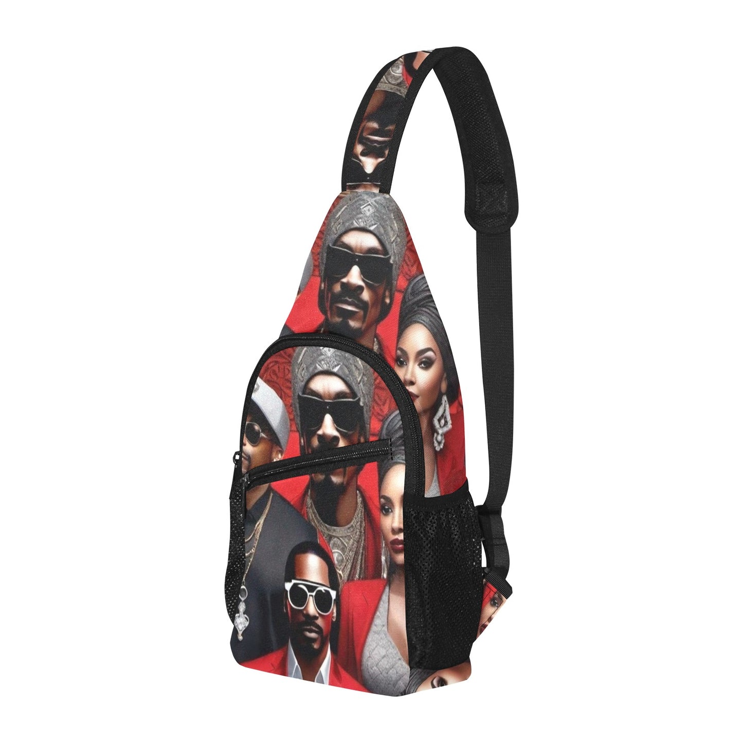 R&RH Red Caricature Red Chest Bag