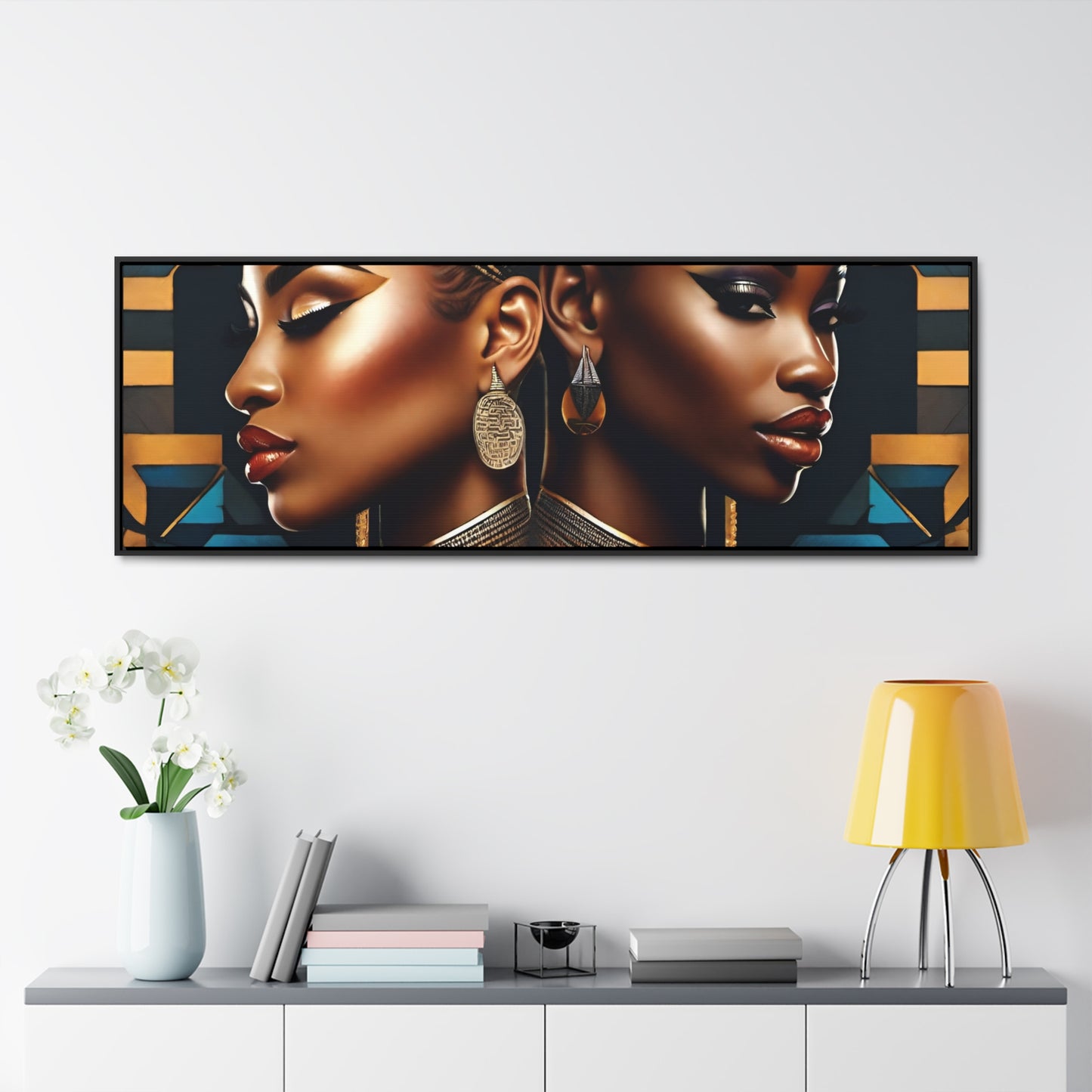 R&RH Twins Art Canvas Horizontal Frame