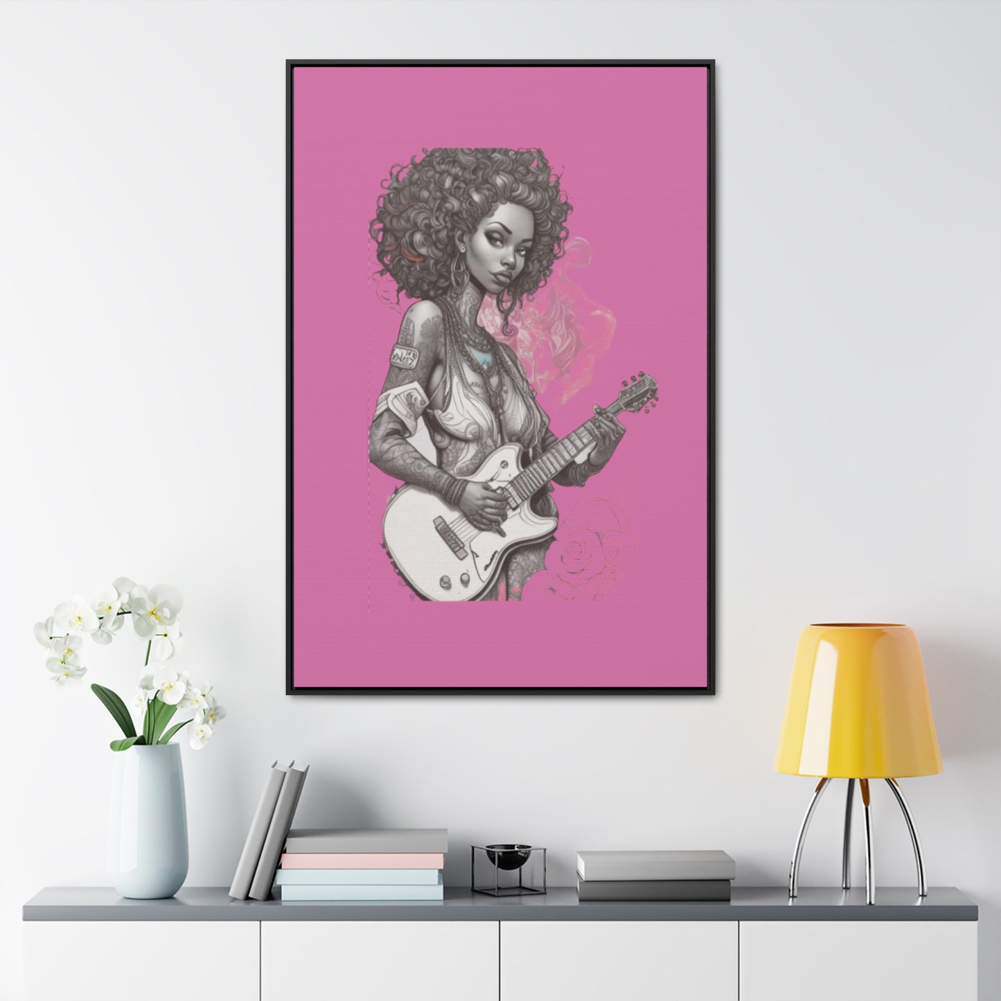 R&RH Guitar Girl Portrait Frame