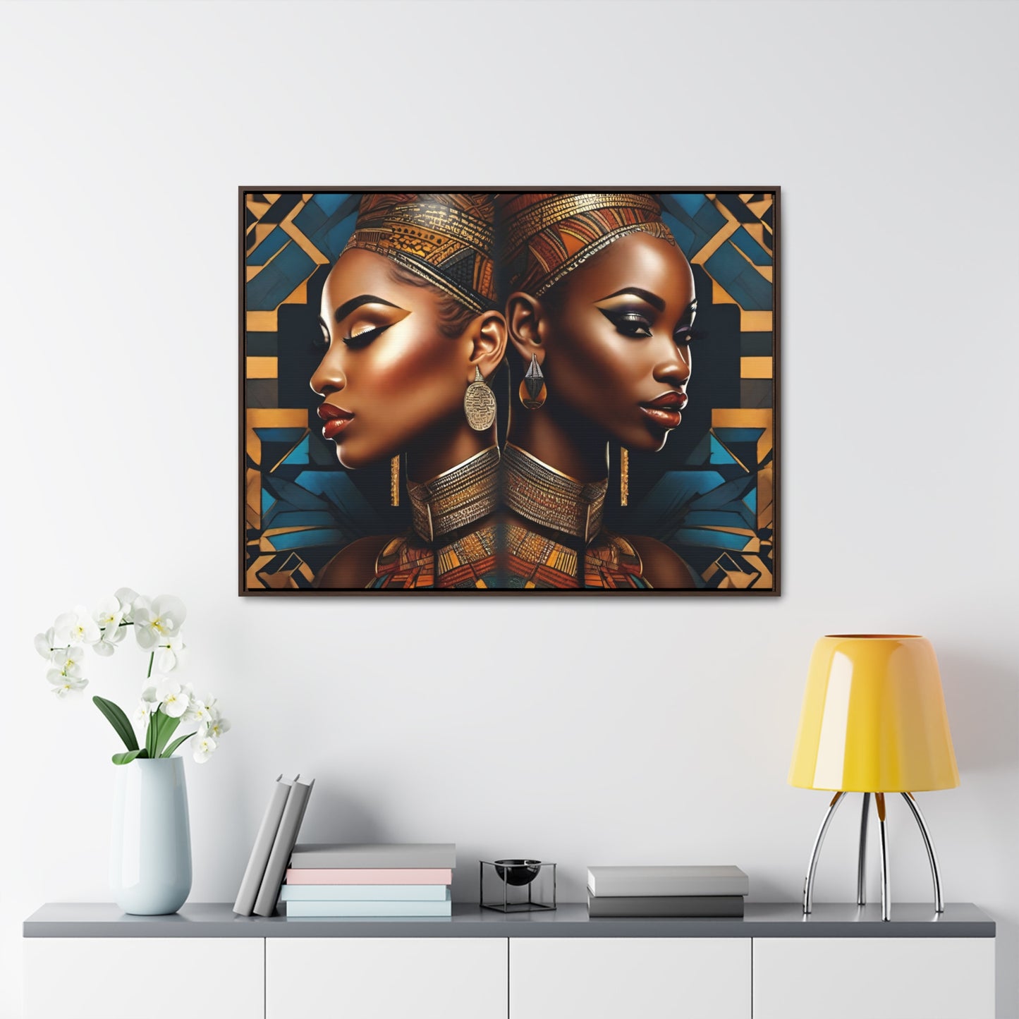 R&RH Twins Art Canvas Horizontal Frame