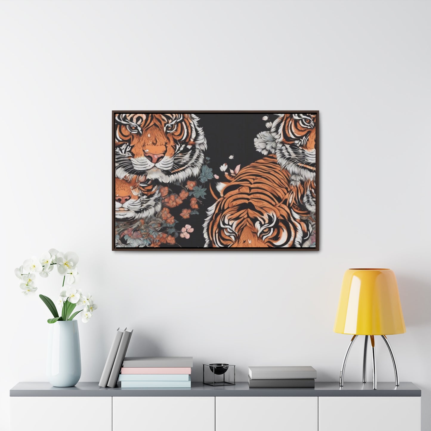 R&RH Vibrant Tiger Gallery Canvas Wrap - Nature-Inspired Wall Art for Home Décor