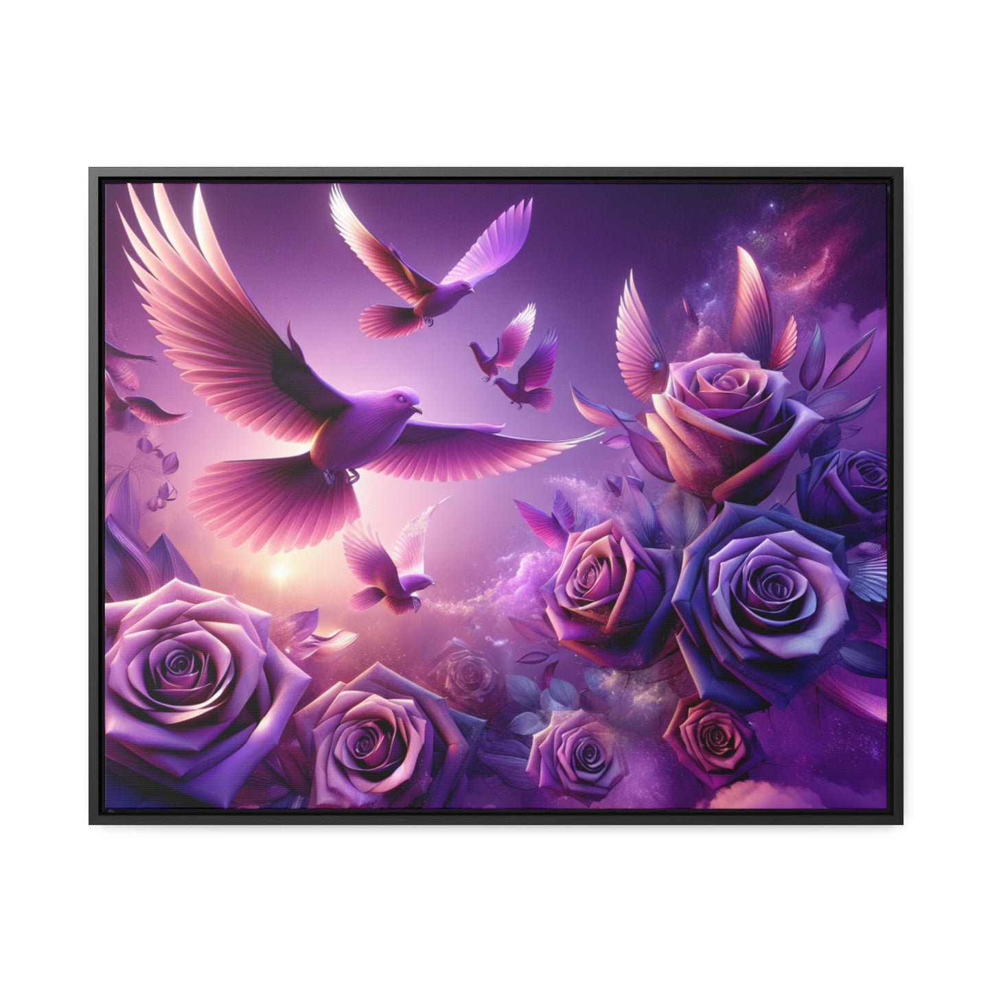 R&RH Flowery Birds Framed Painting