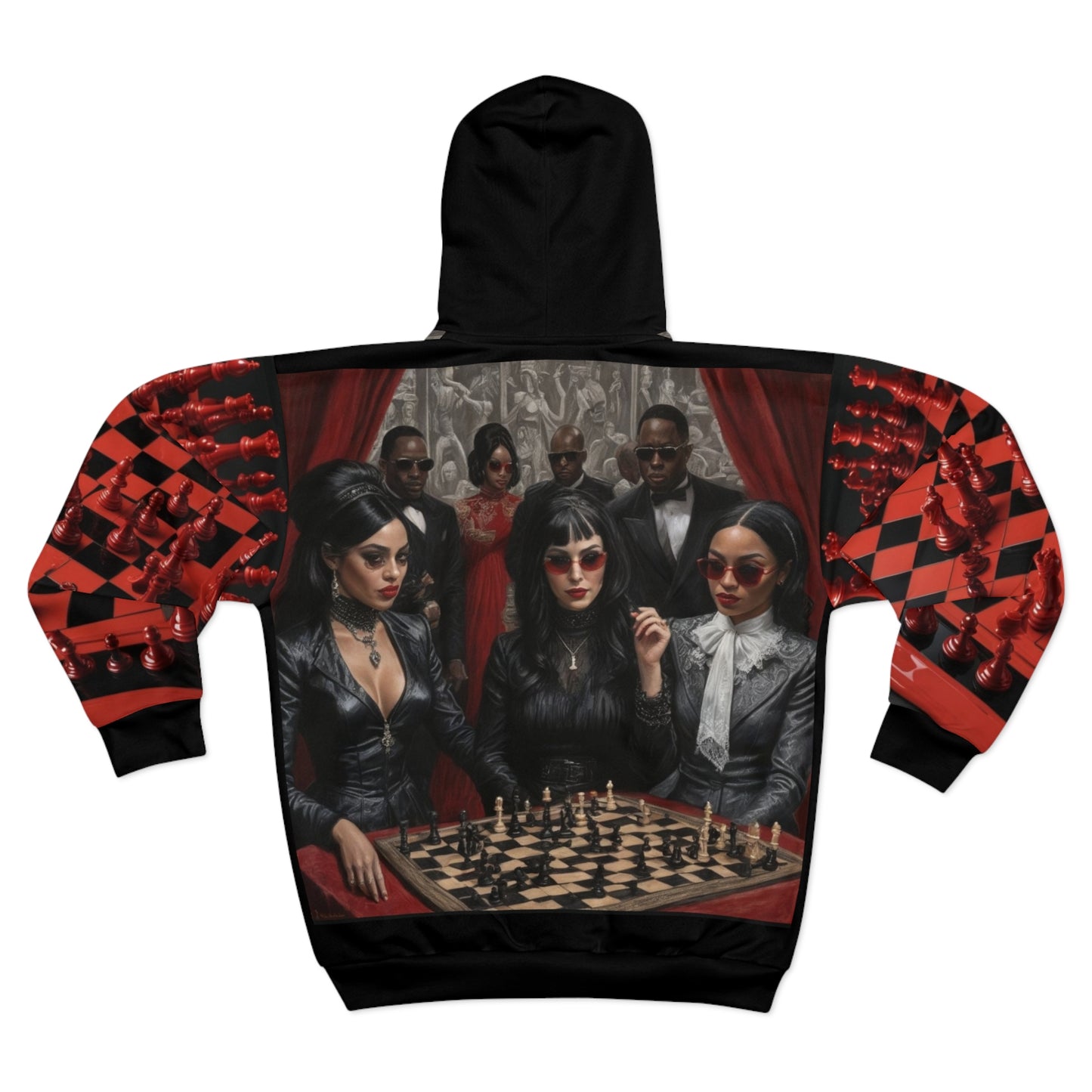 R&RH Chess Game Unisex Zip Hoodie