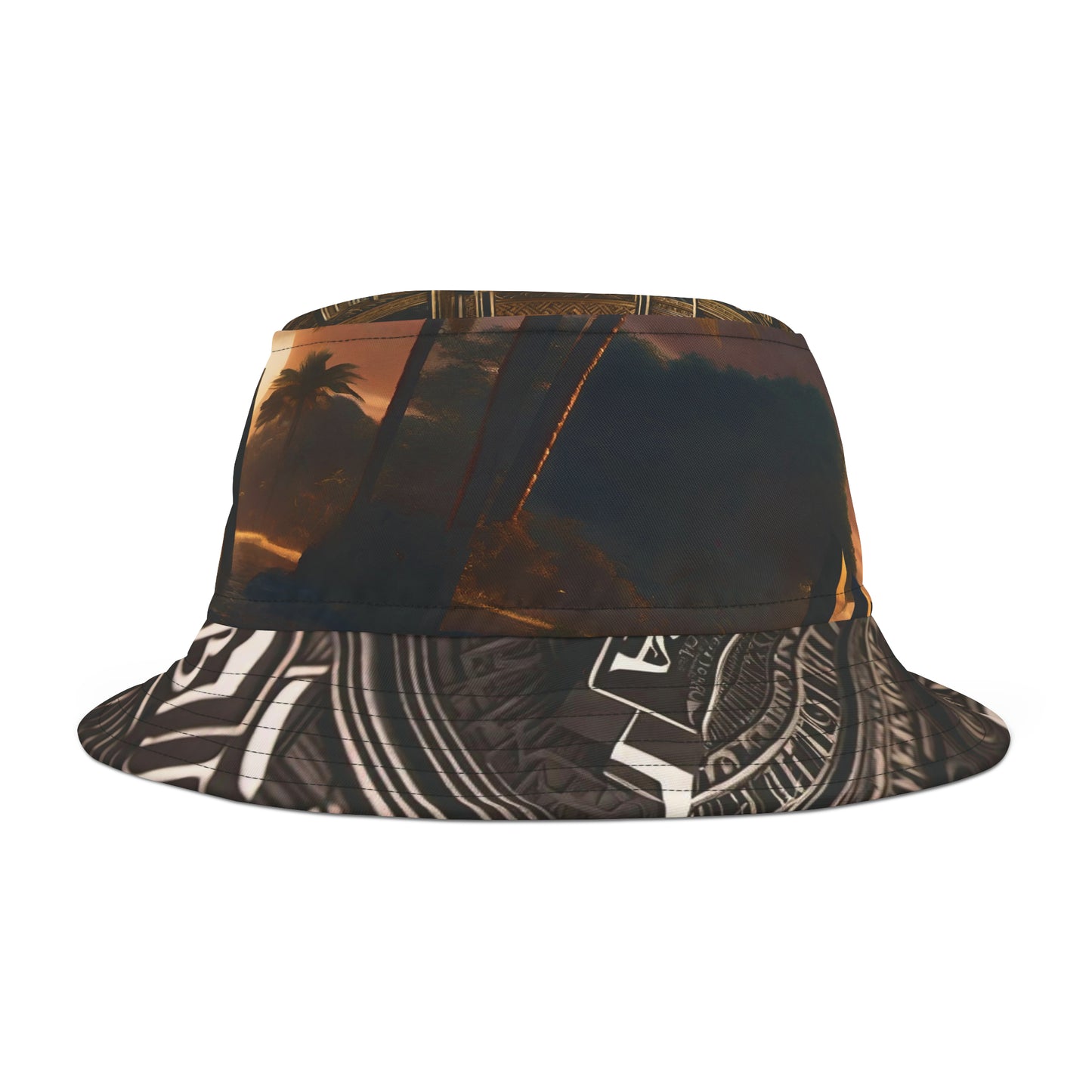 R_RH Juba Black Unisex Bucket Hat