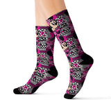 R_RH Caricature Pink Sublimation Socks