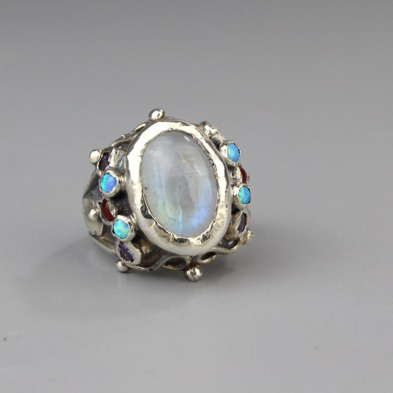 Opal Queen Adjustable Vintage Ring