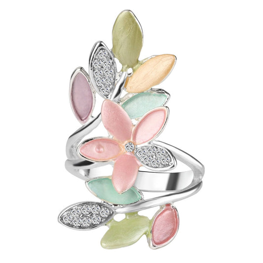 Multicolor Enamel Rings For Women