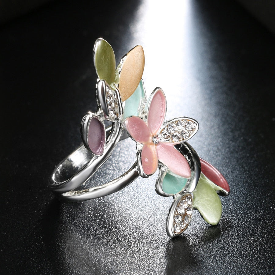 Multicolor Enamel Rings For Women