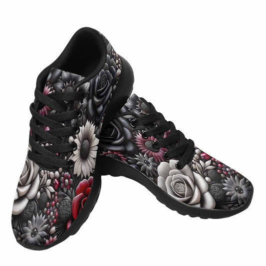 R&RH Multicolor Roses Designer Womens Sneakers