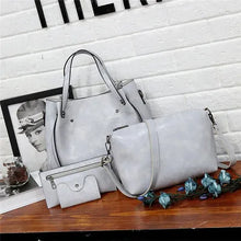 Load image into Gallery viewer, 4PCS Women&#39;s Bag Set Casual Rivet Fashion Street PU Leather
