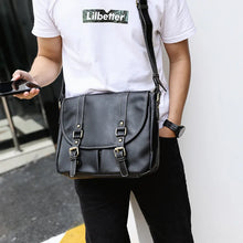 Load image into Gallery viewer, Vintage Male PU Leather Messenger Bags Men Travel
