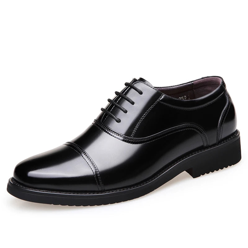 2022 Man Split Leather Shoes Rubber Sole EXTRA Size 48 Man Business Office Male Dress Lether Shoes