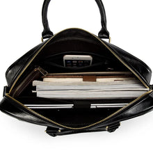 Load image into Gallery viewer, Man Waterproof Briefcase Travel Handbag PU Leather Laptop Case
