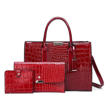 Load image into Gallery viewer, 3PCS Women Bag Set Fashion PU Leather Ladies Handbag
