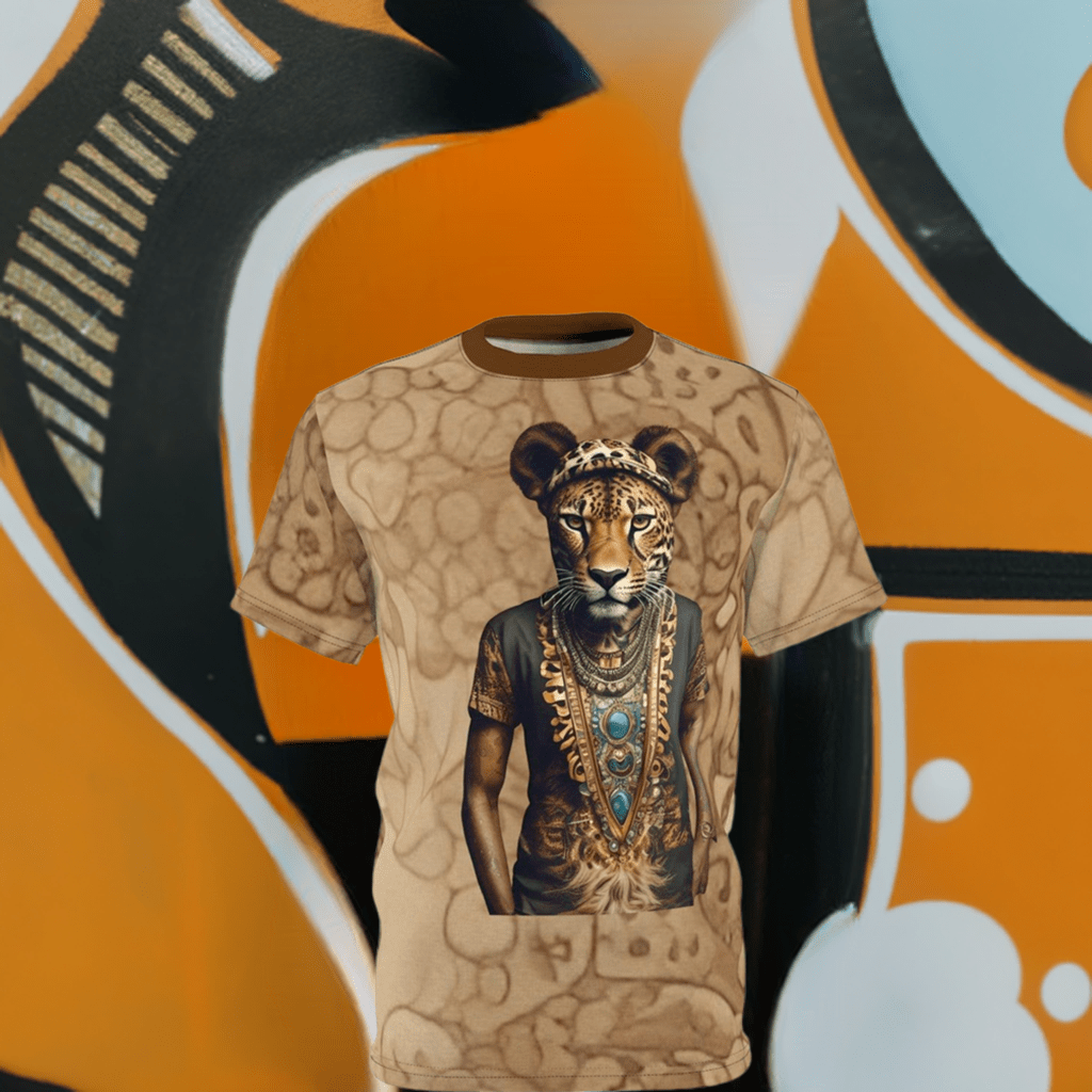 R&RH Leopard Mens Brown T-Shirt - Rich and Rich Homeopportunities 