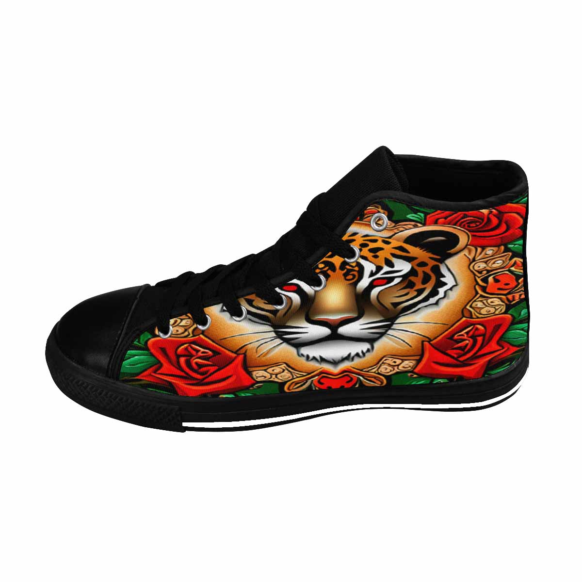 R&RH 3DTiger Tattoo High Top Kids Tennis Shoes