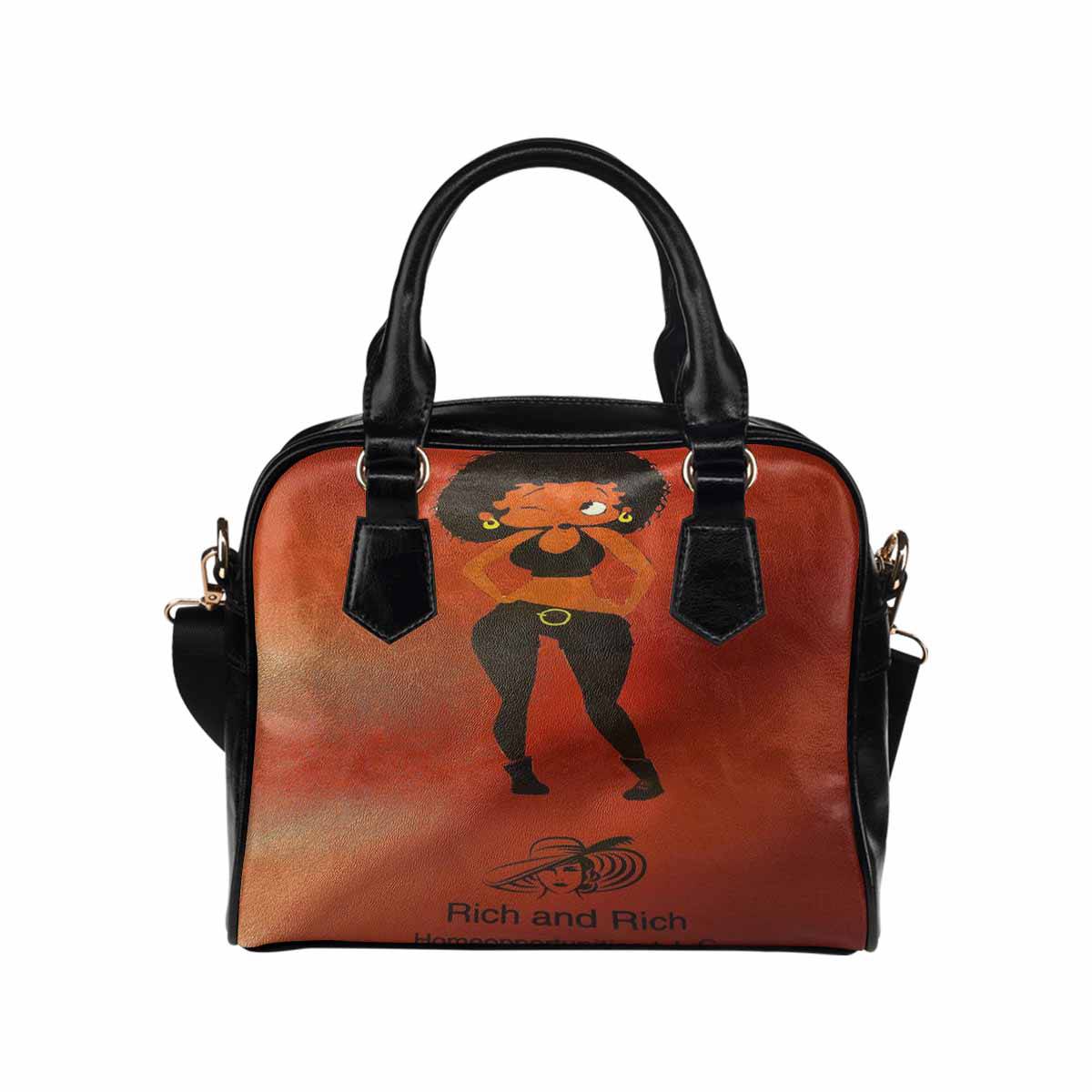 R&RH Red Caricature Women's Shoulder Handbag