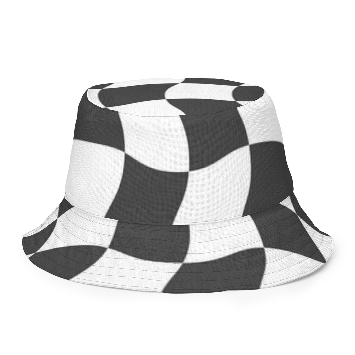 R&RH Safari/Checker Reversible Bucket Hat