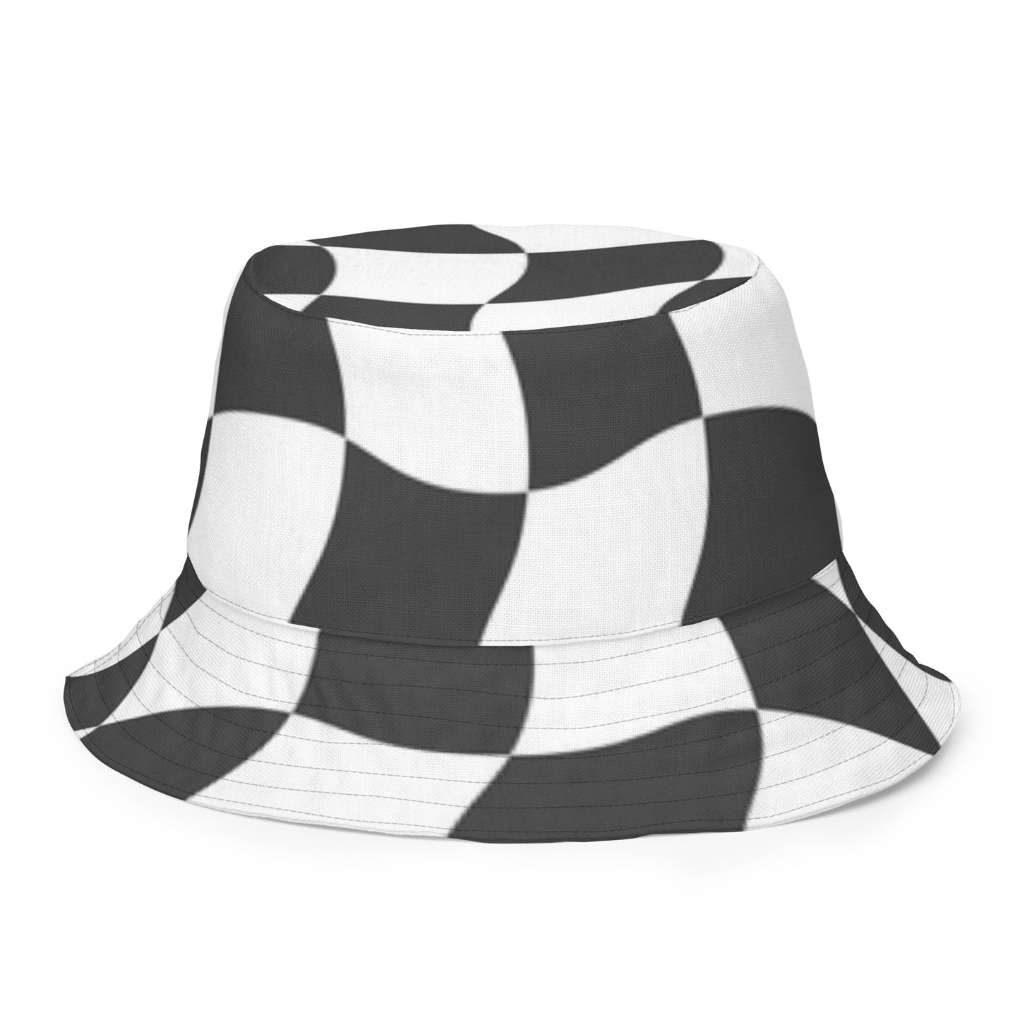 R&RH Safari/Checker Reversible Bucket Hat