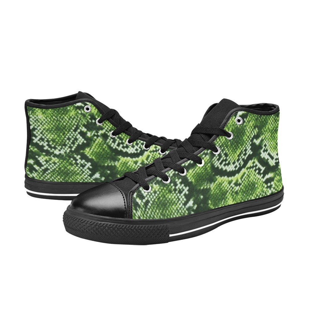 R&RH Women's Green Pattern Hightop Tennis Shoe