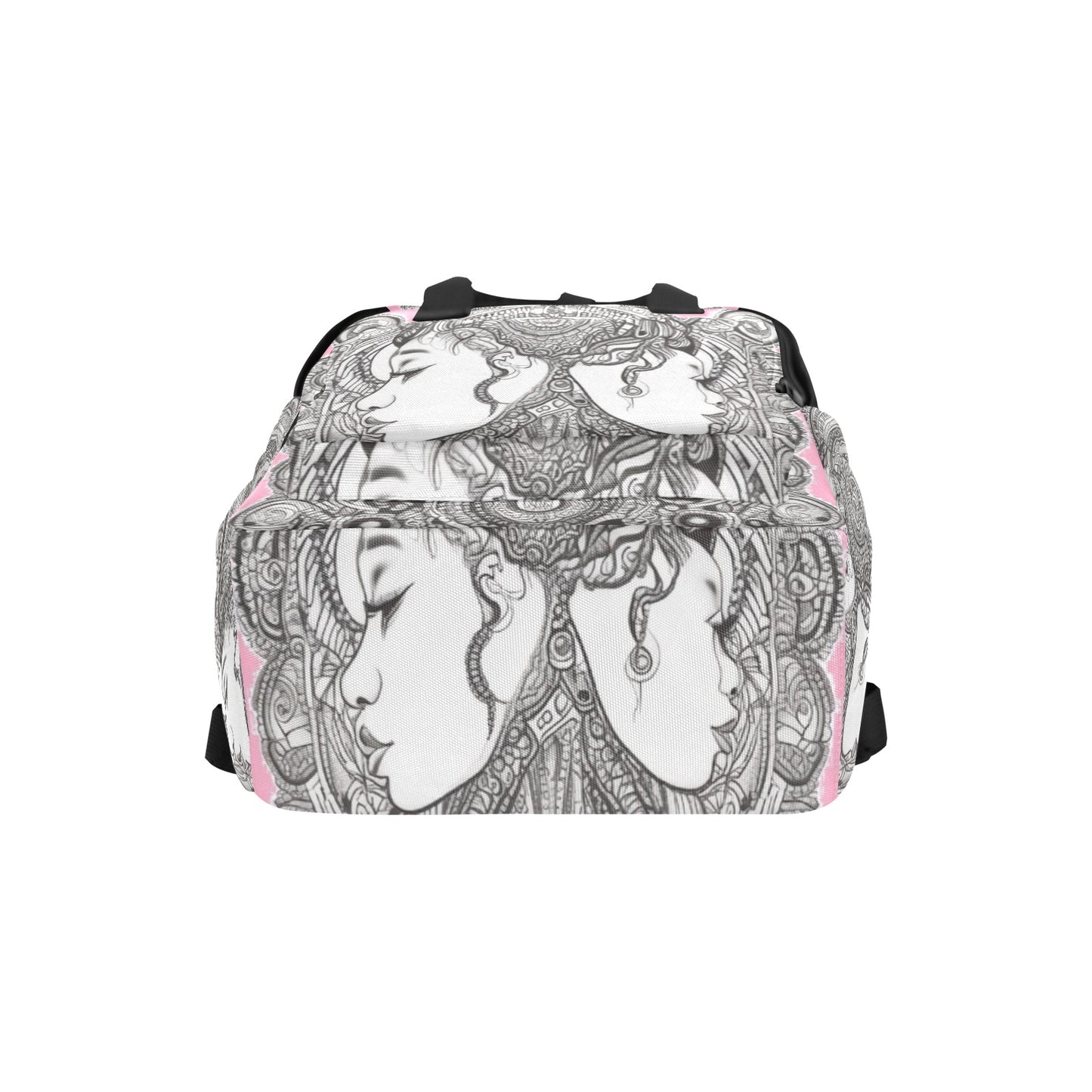 R&RH PinkDestiny Designer Pink  Twin Handle Backpack