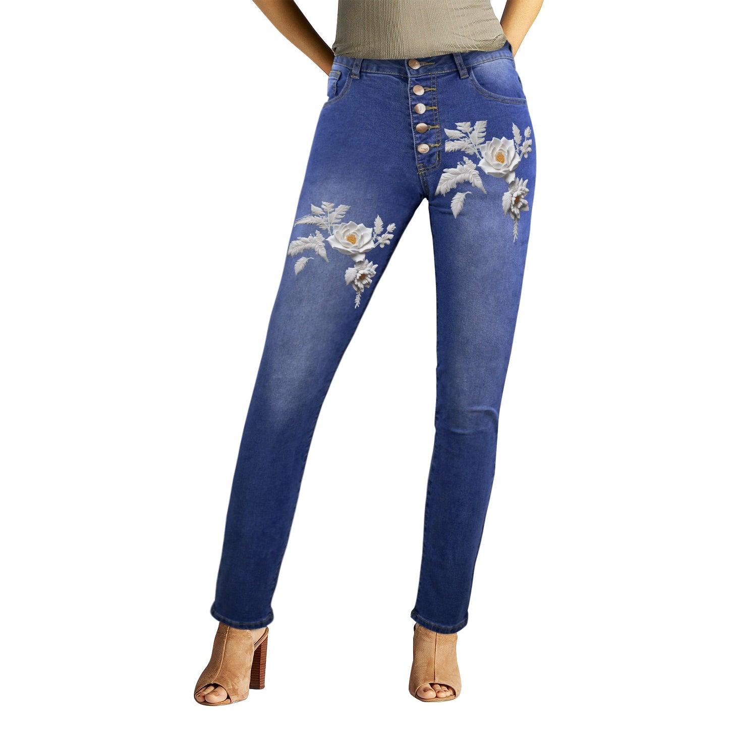 R&RH Flower Women's Jeans