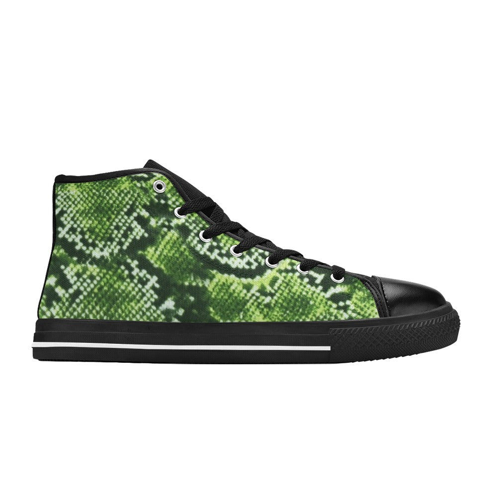 R&RH Women's Green Pattern Hightop Tennis Shoe