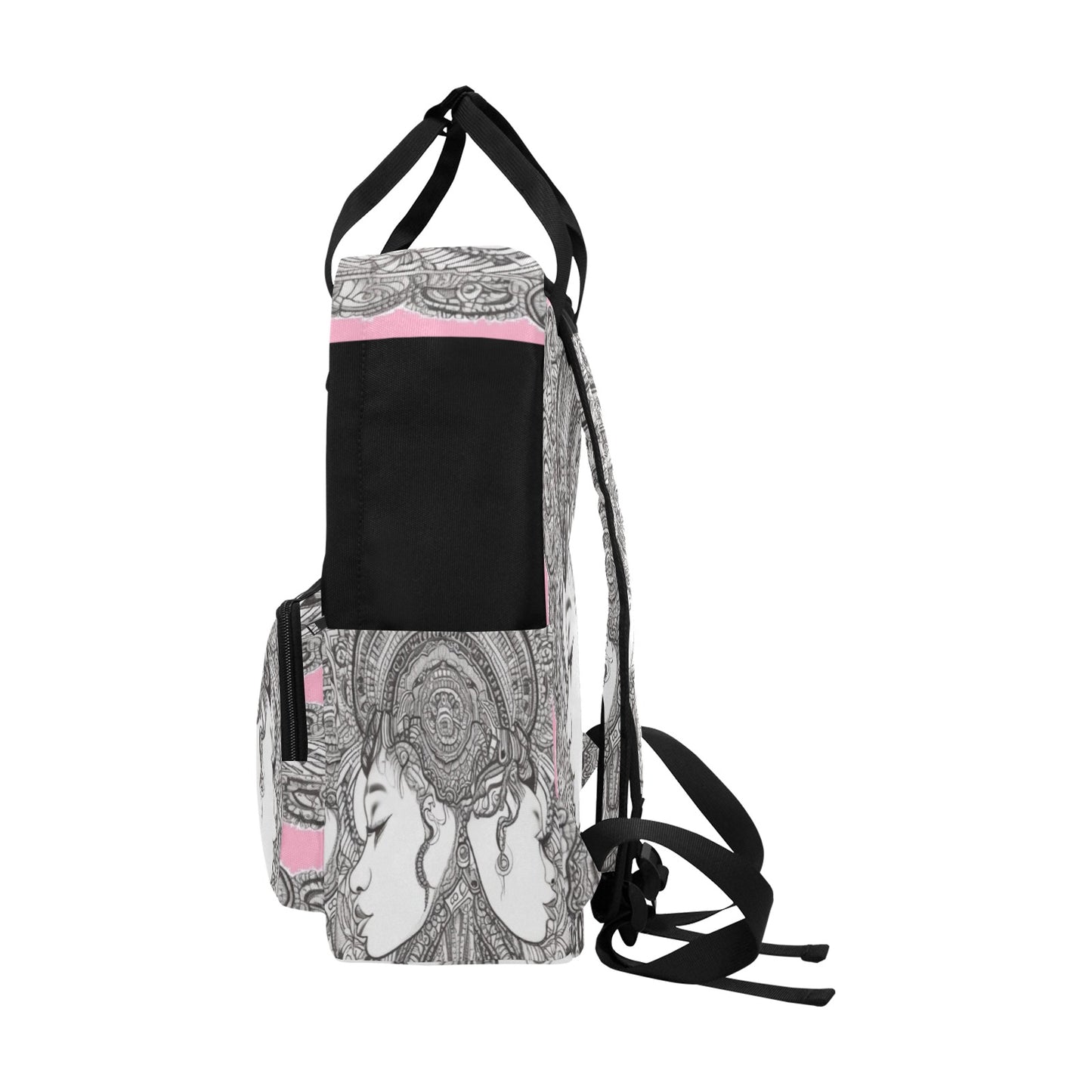 R&RH PinkDestiny Designer Pink  Twin Handle Backpack