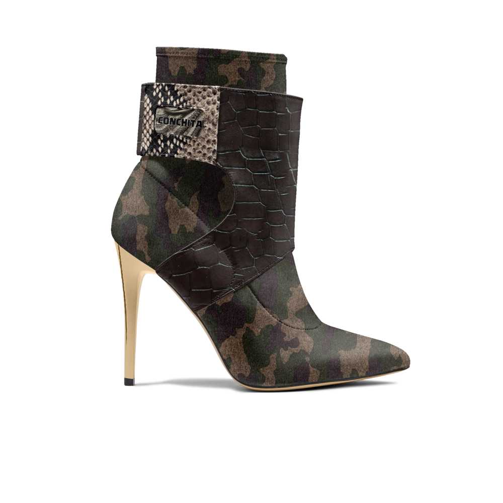 R&RH Womens Conchita Future Camouflage High Heels