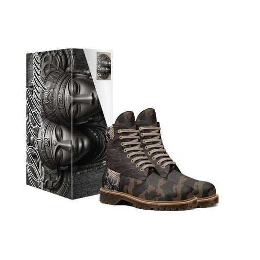 R&RH D-Unique Classic High-Top Unisex Camouflage Boot