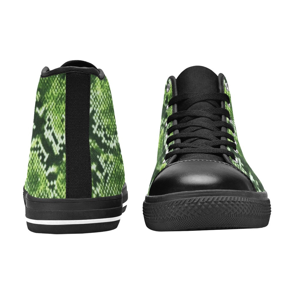 R&RH Women's Green Pattern Hightop Tennis Shoe