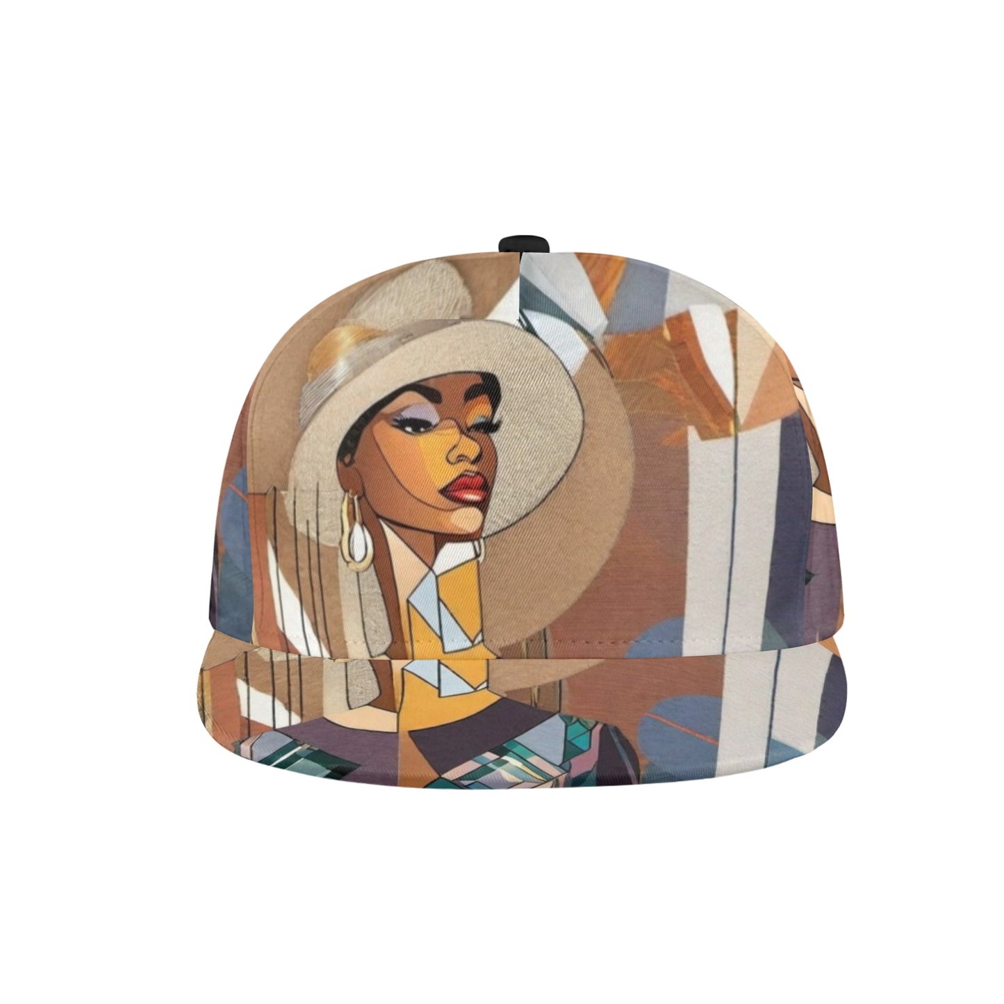 R&RH Designer Womens Earthtone Hat All Over Print Snapback Hat