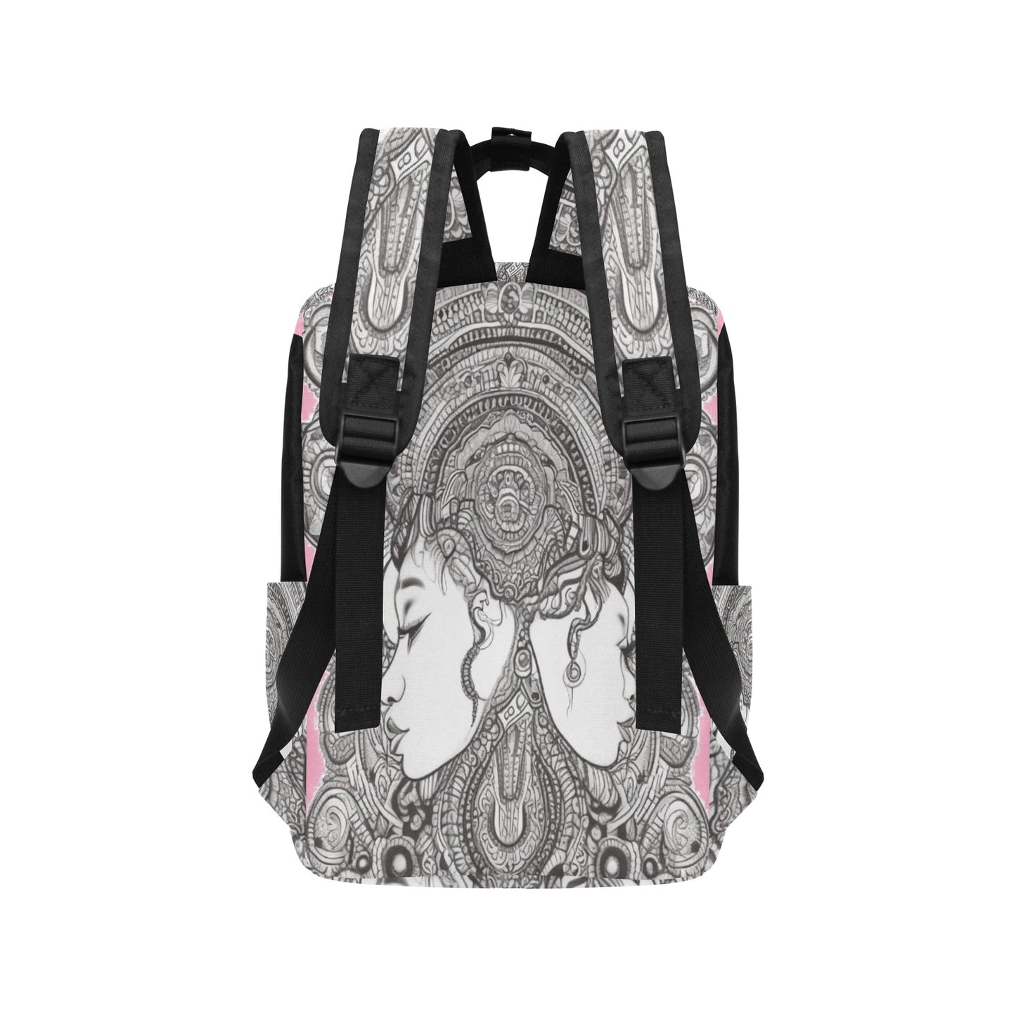 R&RH PinkDestiny Designer Pink  Twin Handle Backpack