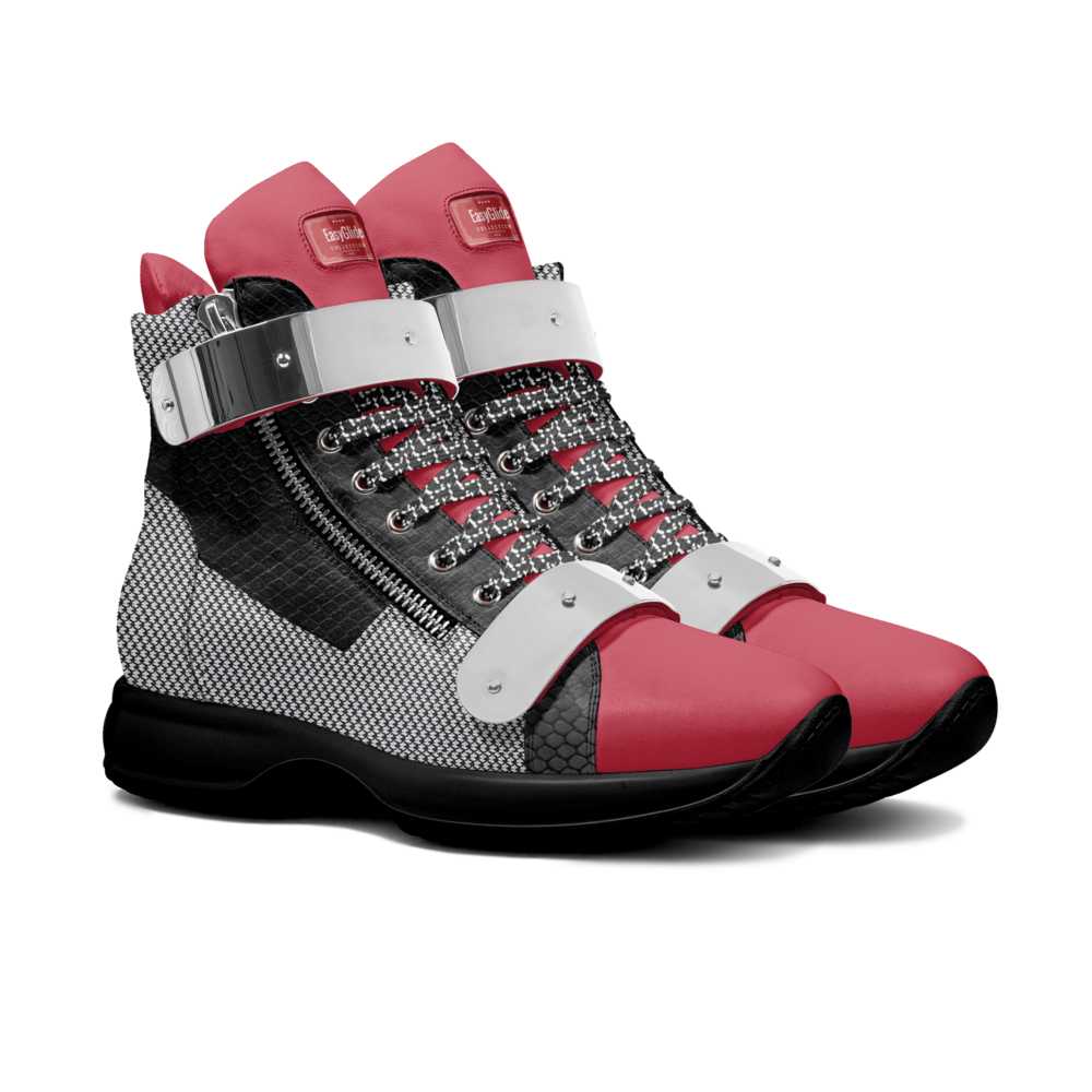 R&RH EasyGlide Metal Double Belt Unisex Red & Black High Top Series