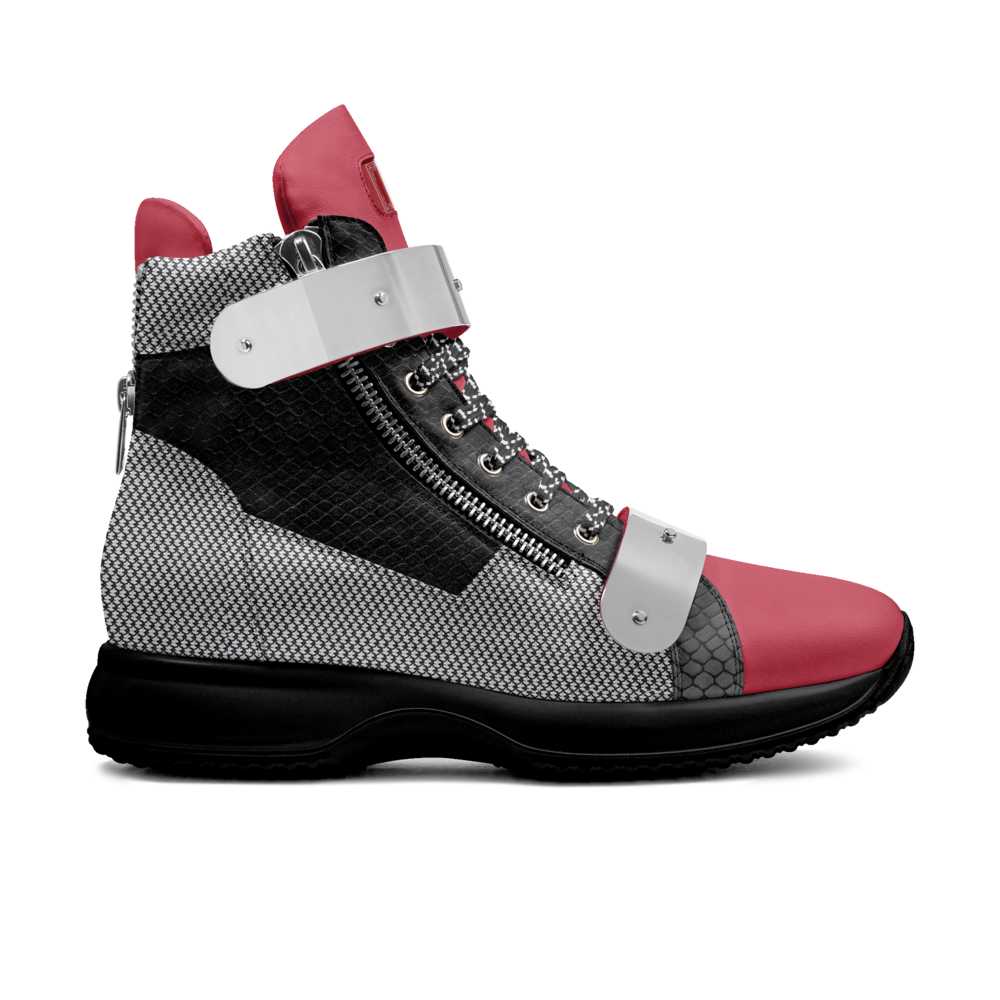 R&RH EasyGlide Metal Double Belt Unisex Red & Black High Top Series