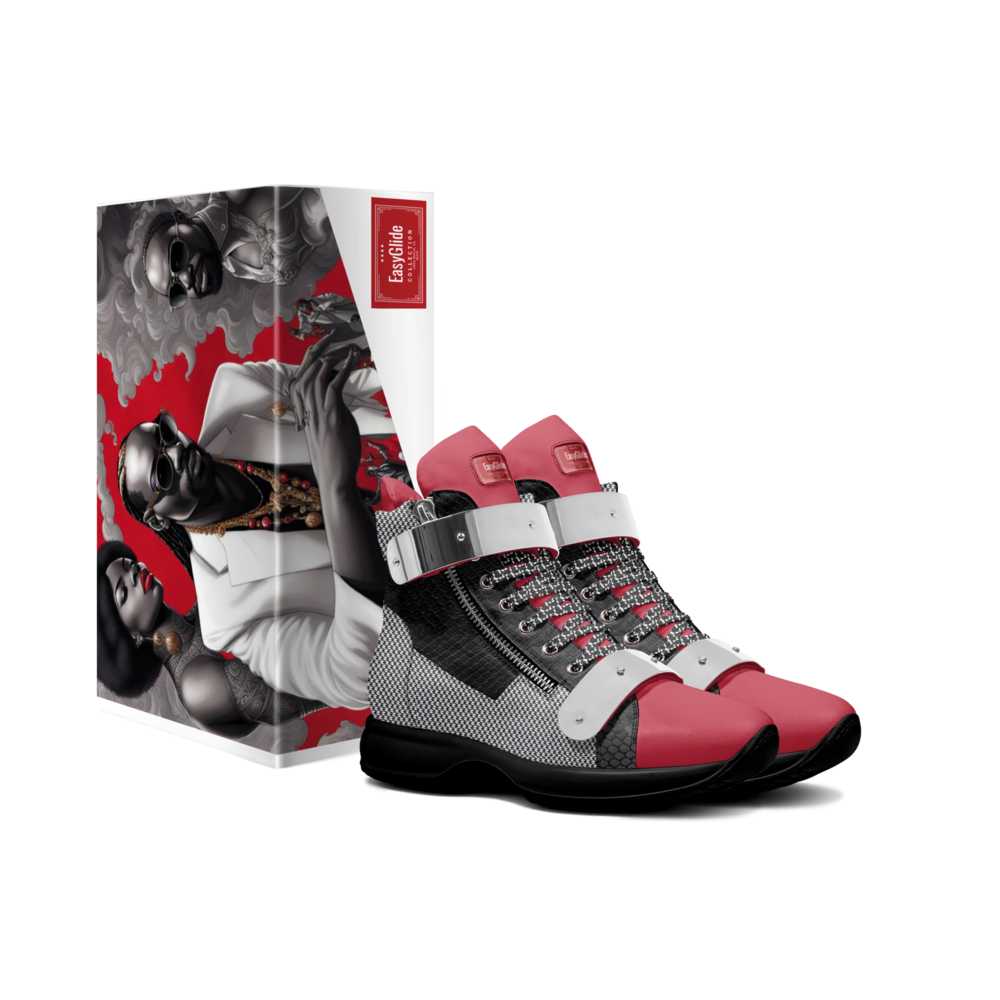 R&RH EasyGlide Metal Double Belt Unisex Red & Black High Top Series