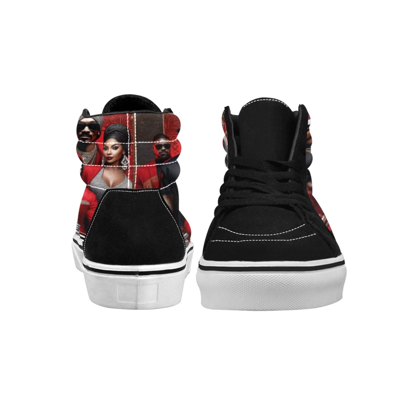 R&RH Caricature Men's High Top Sneakers