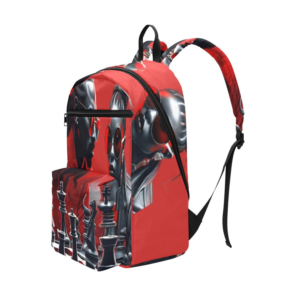 R&RH Large Capacity Red Travel Chess Game Backpack