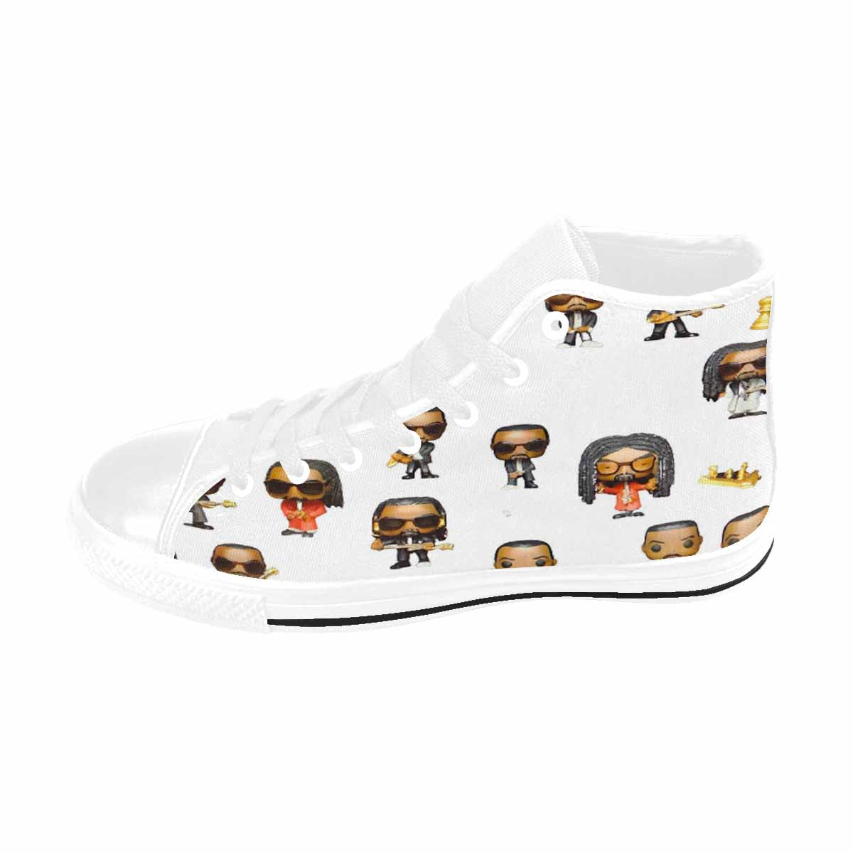 R&RH The Band Kid's Aquila High Top White Canvas Shoes